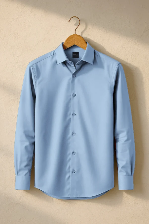 light blue classic shirt for men's